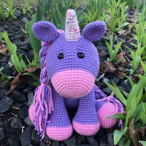Handmade crochet Unicorn